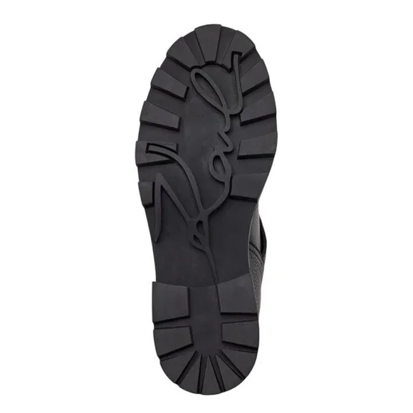 KARL LAGERFELD / Marceau / Black / Lug-Sole / Combat Boot / With Crystal Detail - Picture 6 of 9